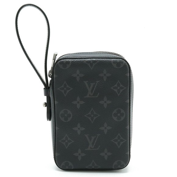 LOUIS VUITTON Louis Vuitton Monogram Eclipse Box Clutch Handbag Second Bag Po... - Picture 2 of 7